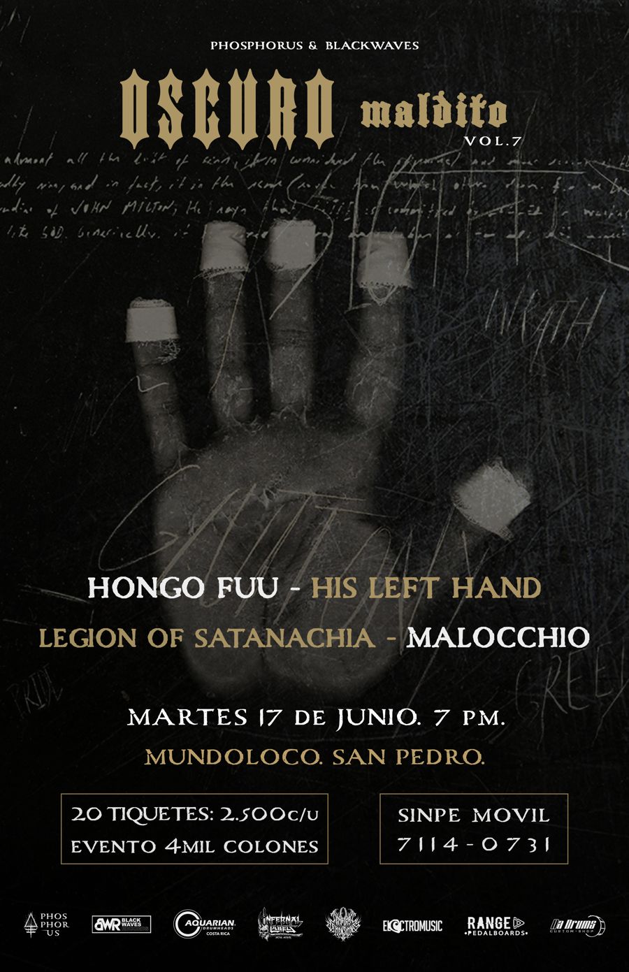 Afiche de Oscuro Maldito Vol. 7 en Mundoloco, San Pedro